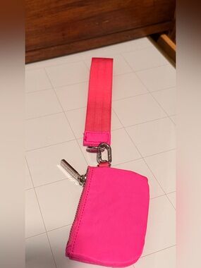lululemon athletica Hot Pink Key & Card Holder Wristlet
